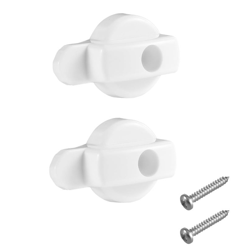 VYH Hinged Screen Door Latch for Andersen Doors, Replacement Andersen Screen Door Latch Compatible with Andersen Screen Door Lock, Fits for Andersen Sliding Door Latch (White 2pack) - Image 1